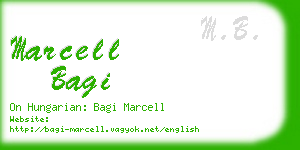 marcell bagi business card